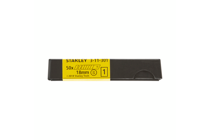 STANLEY afbreekmesjes 18mm, vervangbare mesjes 50 stuks