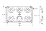 HORPOL LWD2156/CZ LED 900lm zwarte interieur autolamp met bewegingssensor