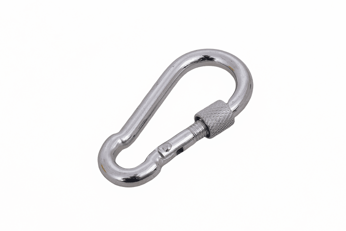 Karabijnhaak met veiligheidssysteem voor touwen DROMET KSZ.6.60 brandweerhaak 6x60mm