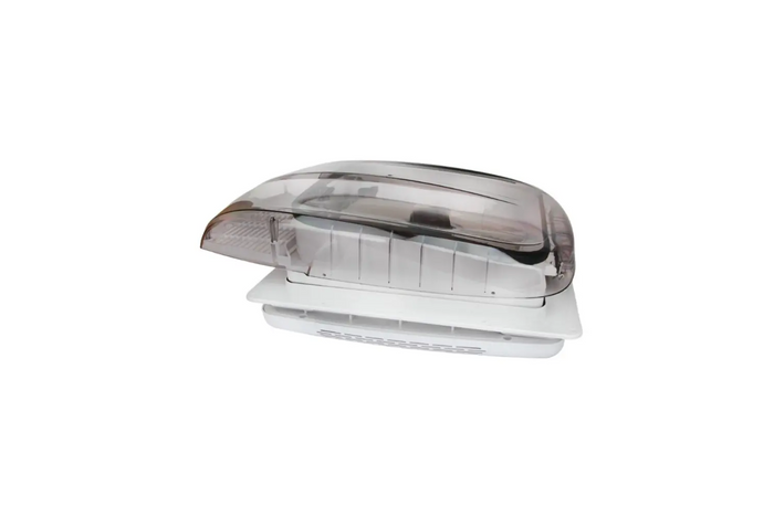 Automatische dakventilator PUNDMANN PLUS FAN voor camper met verlichting en rolgordijn 400×400mm