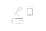 Linker spatbordhelft voor aanhanger DOMAR DR1012501 wielkast 340/220mm