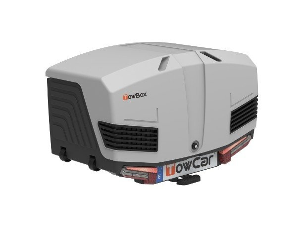 Towbox V3 Grey LED Edition - bagagebox voor op de trekhaak