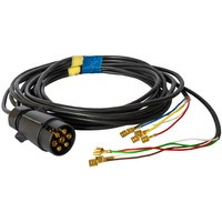 MANTES elektrische installatie aanhangwagen kabelboom 4m 7PIN stekker 6.3 connectoren
