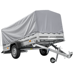 Autoaanhanger 264x125 UNITRAILER GARDEN 264 KIPP met H-800 frame en grijze kap