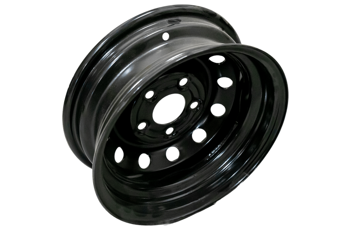 OUTLET Stalen velg voor UNITRAILER aanhangwagen zwart 4.5Jx13"H2 5x112 ET:30