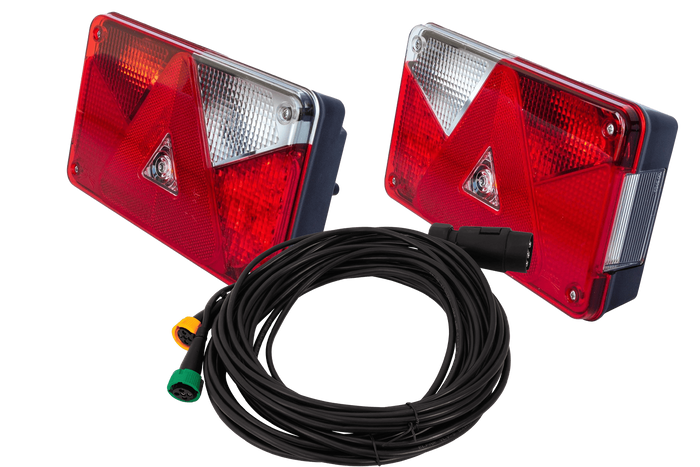 ASPÖCK achterlichten + MANTES 7m 7-polige kabelboom