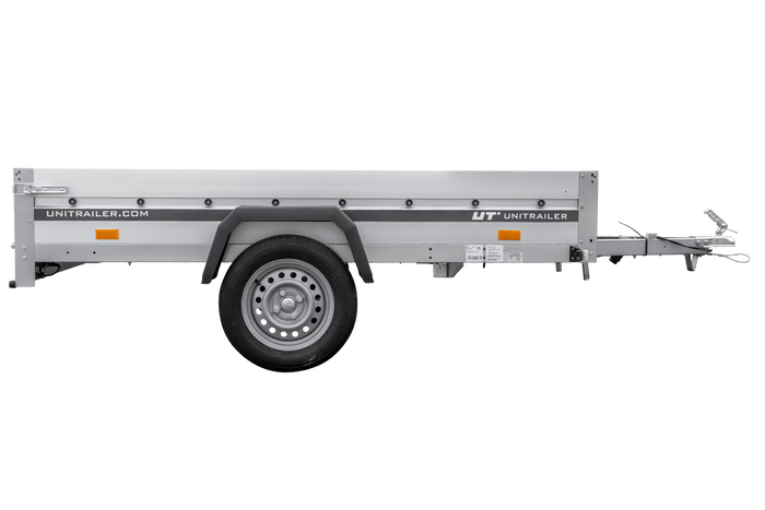 Aanhangwagen met aluminium zijwanden 230x125 Unitrailer Garden 230 KIPP ALU