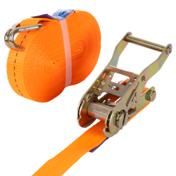UNITRAILER 12m/25mm/1t oranje spanband met spanner