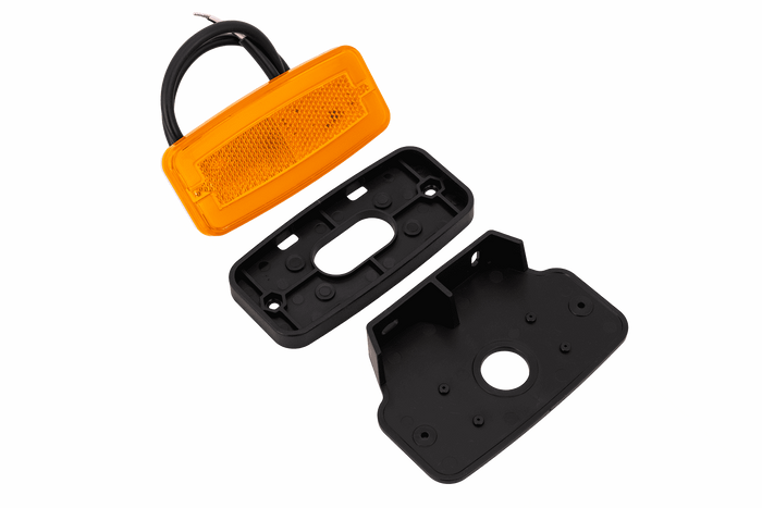 HORPOL LD 2765 LED-markeringslamp, oranje, universeel, met houder