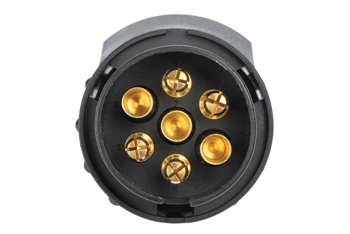 UNITRAILER adapter, trekhaak socket reductie 7/13 POLIG