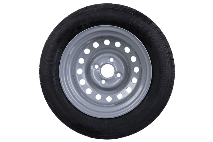OUTLET aanhangwagenwiel KENDA BAND 155/70 R13 74N STARCO VELG 4Jx13"H2 4x100 ET 30