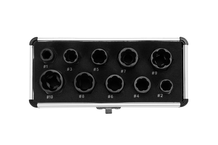 YATO YT-06031 schroefverwijderaars 9-19mm 10 stuks.