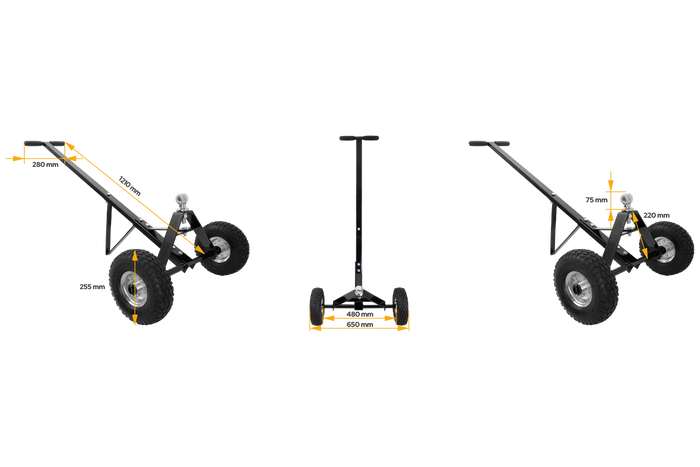 Manoeuvreerwagen voor UNITRAILER 270kg aanhanger