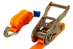 UNITRAILER 2m/25mm/1t oranje transportband met spaninrichting