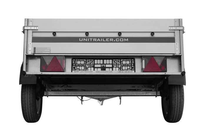 Aanhangwagen met aluminium zijwanden 200x125 Unitrailer Garden 201 KIPP ALU