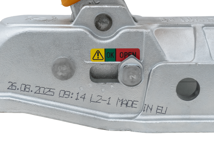 STEELPRESS BC-3500E-00-02+SD kogelkoppeling voor een 3500kg aanhangwagen met een 60,5mm gietijzeren buisdissel