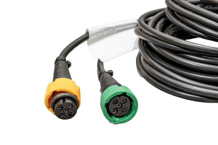 OUTLET MANTES elektrische installatie aanhanger kabelboom 5 m 13-pins stekker bajonetsluitingen 2x 5-pins