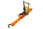 Set van vier UNITRAILER 4m/25mm/1t oranje transportbanden met spaninrichting