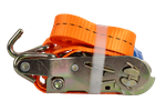 UNITRAILER 2m/25mm/1t oranje transportband met spaninrichting