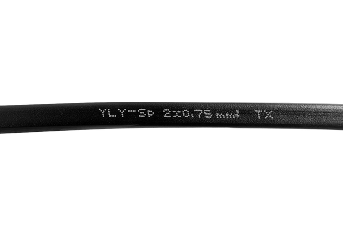 TEXSIM YLY-Sp 2x0.75 tweeaderige platte elektriciteitskabel - 1m
