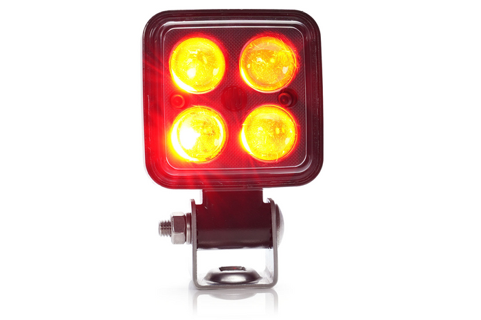 Veiligheidslamp WAŚ 2244 W267 LED-waarschuwingslamp rood
