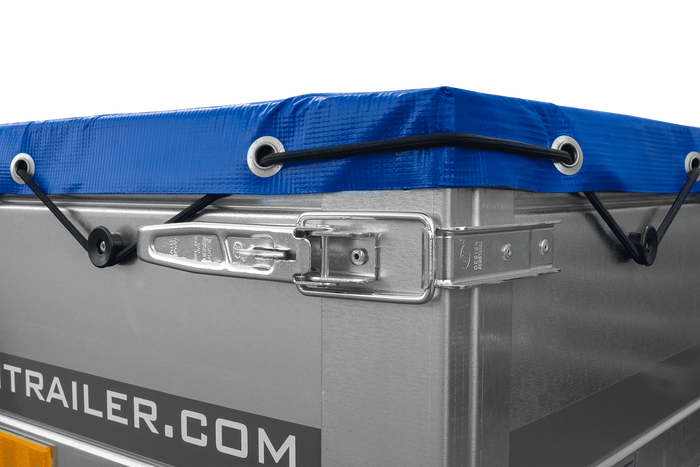 Lichte aanhangwagen 264x125 UNITRAILER GARDEN 264 KIPP met H-0 frame en blauwe kap