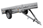 Aanhangwagen met aluminium zijwanden 264x125 Unitrailer Garden 264 KIPP ALU