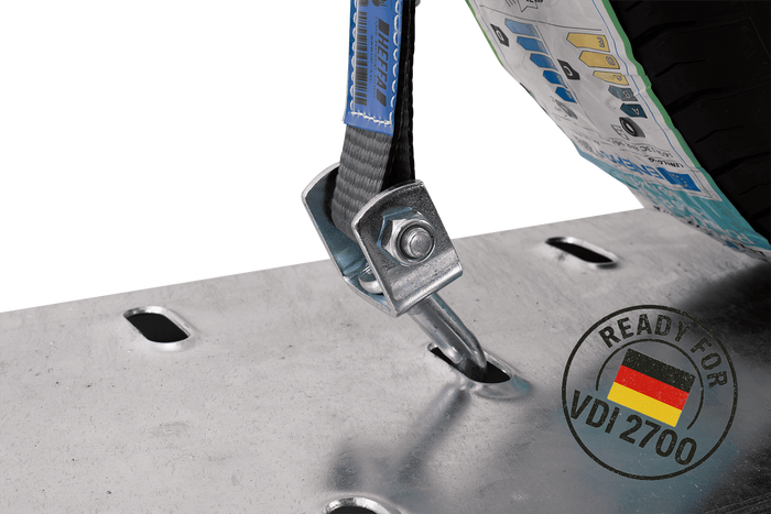 HEFFA CARLINE 130 spanband voor sleepwagens wielbevestigingsband 2,8m/35mm/3t VDI 2700