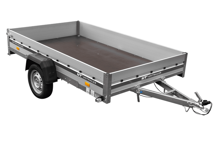 Aanhangwagen met aluminium zijwanden 264x150 Unitrailer Garden 265 KIPP ALU