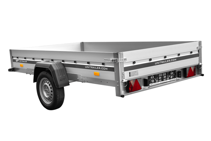 Aanhangwagen met aluminium zijwanden 264x150 Unitrailer Garden 265 KIPP ALU