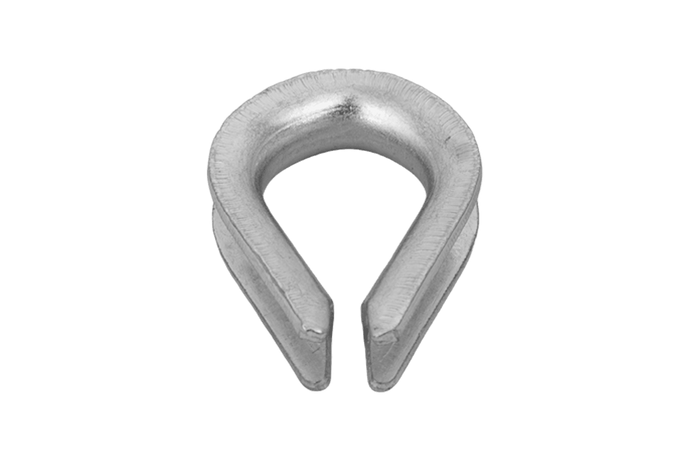 DROMET KU.4 touwkous, stalen klos, 4 mm