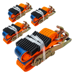Set van vier 3-punts transportbanden met spanner voor UNITRAILER trailer 3m/50mm/4t oranje