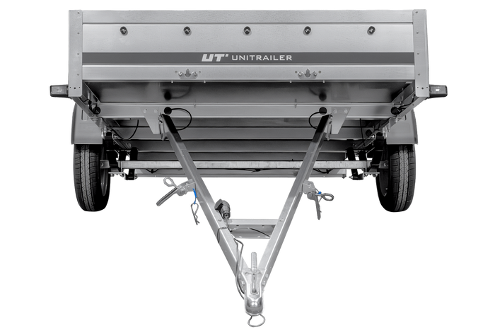 Enkelassige aanhanger op veren 264x150 UNITRAILER GARDEN 265/R KIPP