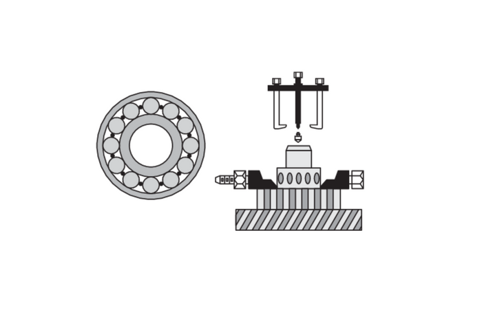 YATO YT-06412 trekker- en scheiderset, 14 stuks