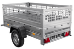 Lichte aanhanger 200x106 UNITRAILER GARDEN 200 KIPP met gaaswanden