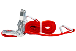 UNITRAILER 6m/35mm/2t rode transportband met spanner