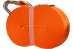 UNITRAILER 10m/25mm/1t oranje transportband met spaninrichting