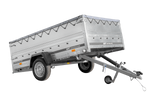 Autotrailer 264x150 UNITRAILER GARDEN 265 KIPP met opzetborden, H-0 frame en grijze huif