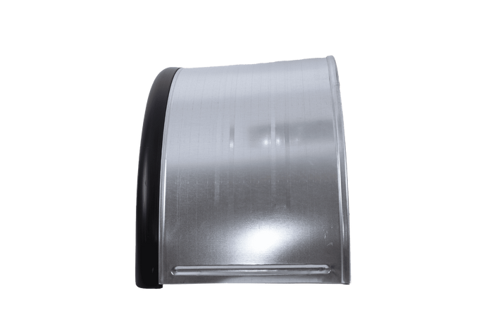 Dubbel spatbord voor aanhanger 15-16" DOMAR DK7115 wielkast 880/400mm metaal met rubberen rand