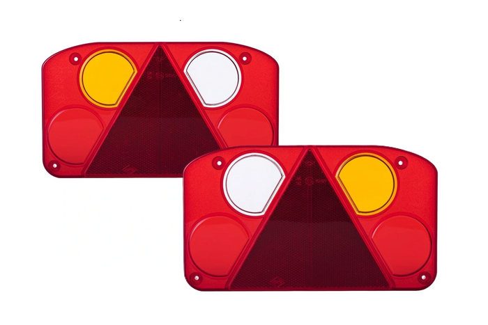 HORPOL KZT 871+KZT 873 achterlichtkappen met 6 functies links en rechts
