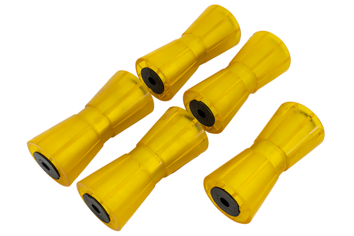 Set: vijf kielrollen voor boot aanhangwagens 190 mm KNOTT