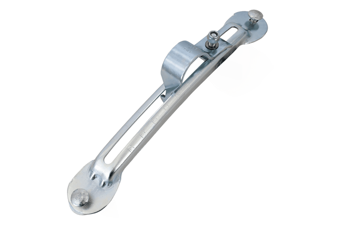 DOMAR bevestigingsmateriaal spatbord, verstelbare steun, gegalvaniseerd