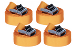 Set van vier KAMAR 3m/25mm/2,5t transportbanden met spanner, banden uit één stuk voor omsnoering.
