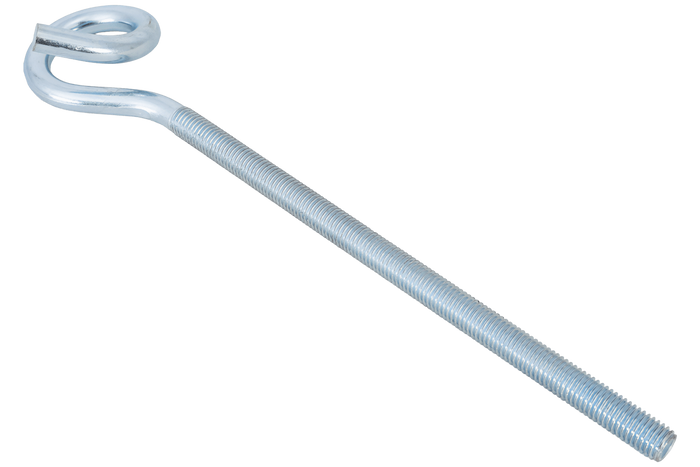 DROMET HOH M12x300 krulhaak, schommelhaak