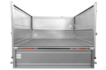 Platte aanhanger 200x125 MTM 750 KG Garden Trailer 201 KIPP met BIS zijwanden en steunwiel