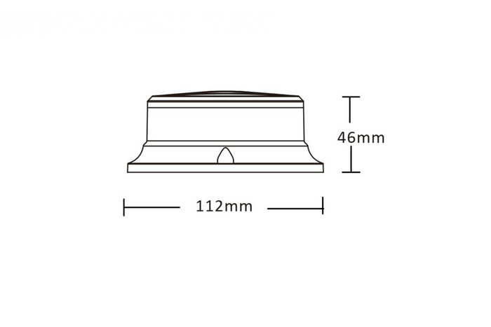 KAMAR PICO ALR0054 LED-waarschuwingslamp, 3 knipperstanden