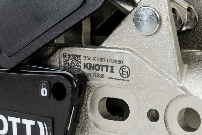 KNOTT KS30 kogelkoppeling met stabilisator  3000kg voor aanhanger met 50mm buisdissel