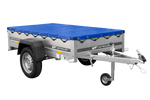 Lichte aanhanger 200x106 UNITRAILER GARDEN 200 KIPP met H-0 frame en blauwe hoes