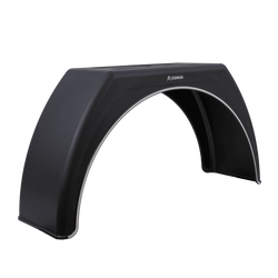 Aanhangwagen spatbord 15-17,5" DOMAR DK3112 vlakke wielkast 950/280mm met witte afwerking
