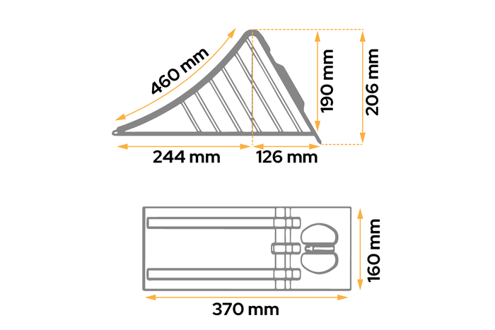 AL-KO wielkeg UK46 met houder, 206mm